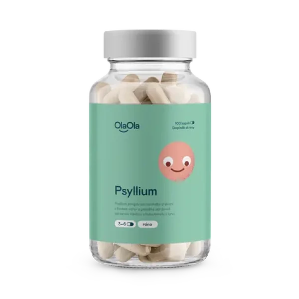 OlaOla Psyllium podporující normální funkci střev / 100 kapslí (110026)