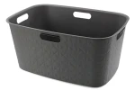 Curver Softex tmavě šedá / Koš na prádlo / 45 l / 70 % recyklátu / 4 madla (258705)