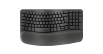 Logitech Wave Keys grafitová / Bezdrátová klávesnice / Ergonomická / 2.4GHz / Bluetooth / Univerzální layout (920-012292)
