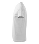 Heavy V-neck tričko unisex bílá 4XL