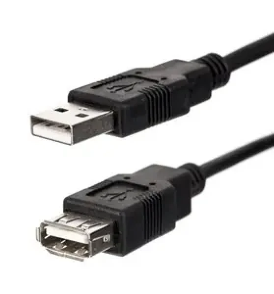 USB prodlužovací kabel A/A 3 m černý / Kabel / USB 2.0 / 480 Mb/s
