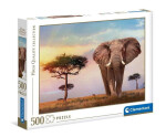 Clementoni Puzzle - Africký západ slunce, 500 dílků - Rossi