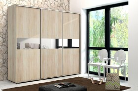 Šatní skříň Ska A27 XL Barva korpusu: Dub - sonoma, Rozměry: 250 cm, Dveře: Grafit