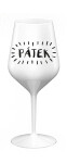 PÁTEK - bílá nerozbitná sklenice na víno 470 ml