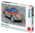 Puzzle Malovaný VW Brouk 500 dílků