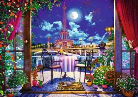 Trefl - Puzzle - Premium Plus Tea Time: Noční Paříž
