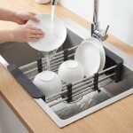 REA - Teleskopický odkapávač na dřez P14487 Black HOM-09973