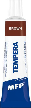 Temperové barvy 12ml hnědá