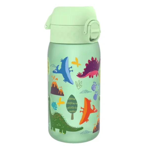 Ion8 Leak Proof Dětská láhev Dinosaur zelená 350 ml (0619098090208)