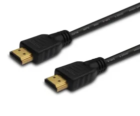 SAVIO CL-195 černá / Kabel HDMI / 2 m / 4K / zlacené konektory / ARC / Ethernet (CL-195)