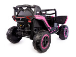 Mamido Elektrické autíčko Buggy Racing Speed 22 růžové | 4x4 | 12V10Ah | 180W | EVA | LED | 2,4Ghz | ECO kůže