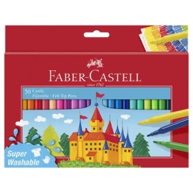 FABER-CASTELL Castle Fixy - papírová krabička 50 ks (554204)