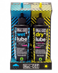 Muc-Off Wet + Dry Lube Twin Pack 2 x 120 ml