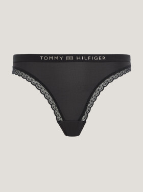 Dámské kalhotky TONAL LOGO LACE BRIEFS UW0UW04183BDS černá Tommy Hilfiger
