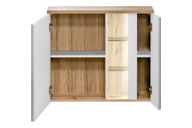 COMAD - Zrcadlová skříňka 80cm 2 dvířka BAHAMA WHITE 5907611648384