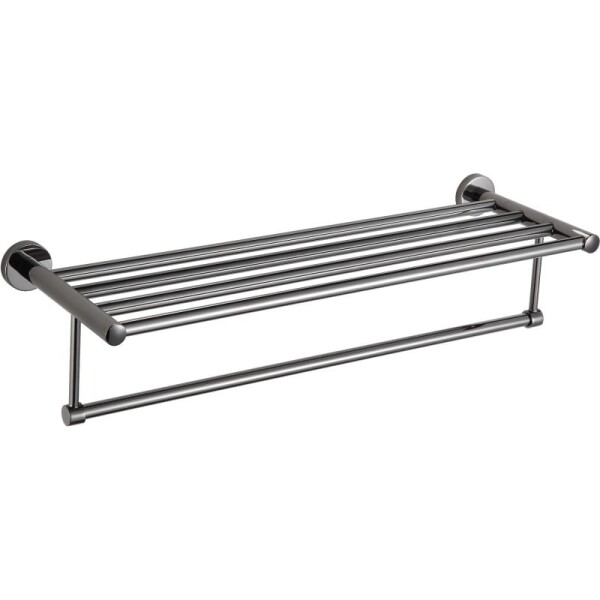 MEXEN - Remo polička na ručník, black chrome 7050720-73