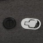 Polohovací křeslo, elektrické zabudované ovládání, šedá, látka, TV-C5479 GREY2