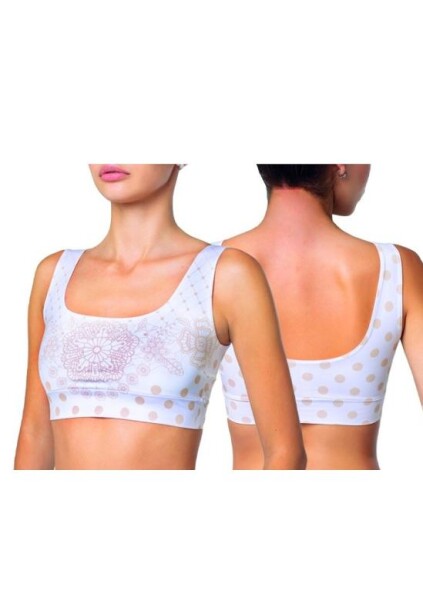 Dámský Crop Top Meméme Polka Dot Chamomile