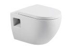 Erga Astrid, závěsná WC mísa 510x360x360mm, Rimless + toaletní sedátko s pomalým zavíráním, bílá, ERG-V03-ASTRID-RIM-WH
