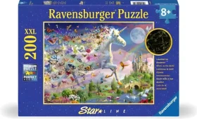RAVENSBURGER Svítící puzzle Motýlí jednorožec XXL