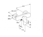 KLUDI - Renon Sprchová baterie, kartáčovaný nikl 42831N575