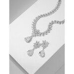 Luxusní souprava šperků Swarovski Elements Desireé, Bílá/čirá 43 cm