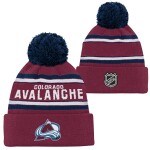 Outerstuff Dětská Zimní Čepice Colorado Avalanche Jacquard Cuffed Knit With Pom