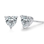 LUNICA Stříbrné náušnice SRDCE 1029