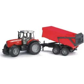 Bruder 2045 Traktor MASSEY FERGUSON 7480 s valníkem