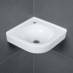 VILLEROY & BOCH - O.novo Umývátko rohové 32x32 cm, bez přepadu, 1 otvor pro baterii, CeramicPlus, alpská bílá 731033R1