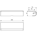 IDEAL STANDARD - CeraTherm Polička na sprchovou baterii, chrom A7215AA