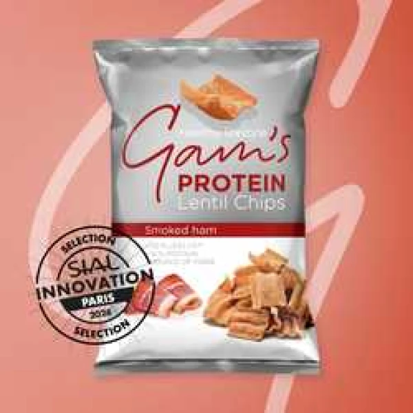 Gam's Proteinové chipsy s příchutí uzené šunky 65 g