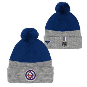 Outerstuff Dětská zimní čepice New York Islanders NHL Draft Cuffed Beanie With Pom