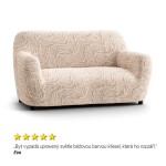 Bielastické potahy BRILLANTE béžové křeslo (š. 60 - 110 cm)