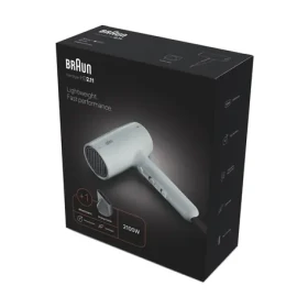 Braun BRHD211E šedá / Fén na vlasy / 2100 W / studený vzduch / 3 rychlosti (BRHD211E)