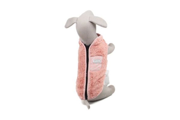 Softie fleecová mikina pro psa na ZIP Barva: Růžová, Délka zad (cm): 43-44, Obvod hrudníku: 60 - 72 cm