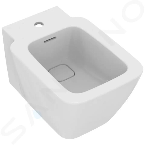 IDEAL STANDARD - Strada II Závěsný bidet s přepadem, otvor pro baterii, s Ideal Plus, bílá T2971MA