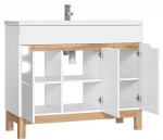 COMAD - Skříňka pod umyvadlo 100cm 3 dvířka BALI bílá 5907611647509