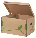 Leitz Esselte ECO hnědá / Archivační box s víkem / na krabice 80/100 mm / 439×242×345 mm (623918)