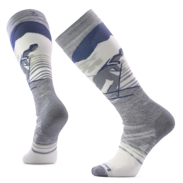 Unisex merino ponožky SMARTWOOL Ski Full Cushion Chute the Moon OTC Sock, Light Gray velikost: 42-45 (L)