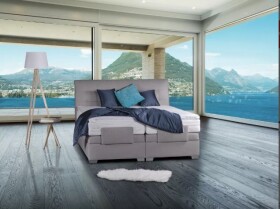 BLANÁŘ NÁBYTEK, a.s. Polohovatelný boxspring Astrid - dvoulůžko s matrací a topperem ROZMĚR: 2x (80x200) cm - boxspring