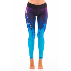 Dámské fitness legíny Six Deuce Oceana fialová/růžová/modrá Litexo
