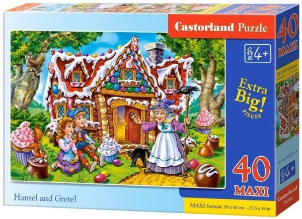 Puzzle Castorland MAXI 40 dílků - Jeníček a Mařenka