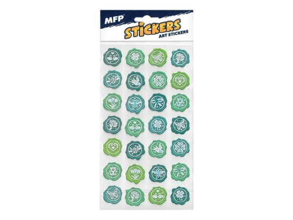 MFP MFP, 1032364, pečetní samolepky, mix barev, 1 ks Motiv: Číslo 1