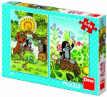 Krtek a kamarádi: puzzle 2x48 dílků