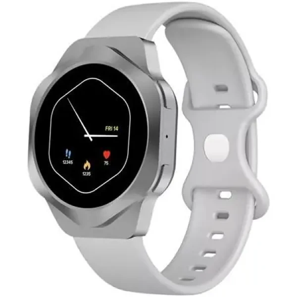 Canyon Hexagon 88 stříbrná / Chytré hodinky / 1,43" AMOLED / tep, SpO2 / BT 5.3 / IP67 / Android a iOS (CNS-SW88SS)