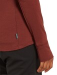 Dámská merino mikina ICEBREAKER Wmns 260 Quantum IV LS Zip, Port/Cedar Wood velikost: XS