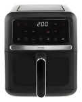 Huslog Horkovzdušná fritéza černá / Horkovzdušná fritéza / 1500 W / 5 l / 10 programů / dotykový displej (OWN000104)