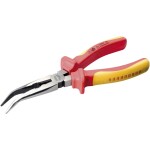 KNIPEX - kleště půlkulaté, zahnuté, s křížovým ozubením - 200mm, vysoká pevnost čelistí (3821200)