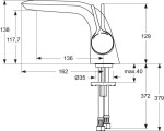 IDEAL STANDARD - Melange Umyvadlová baterie, chrom A4287AA